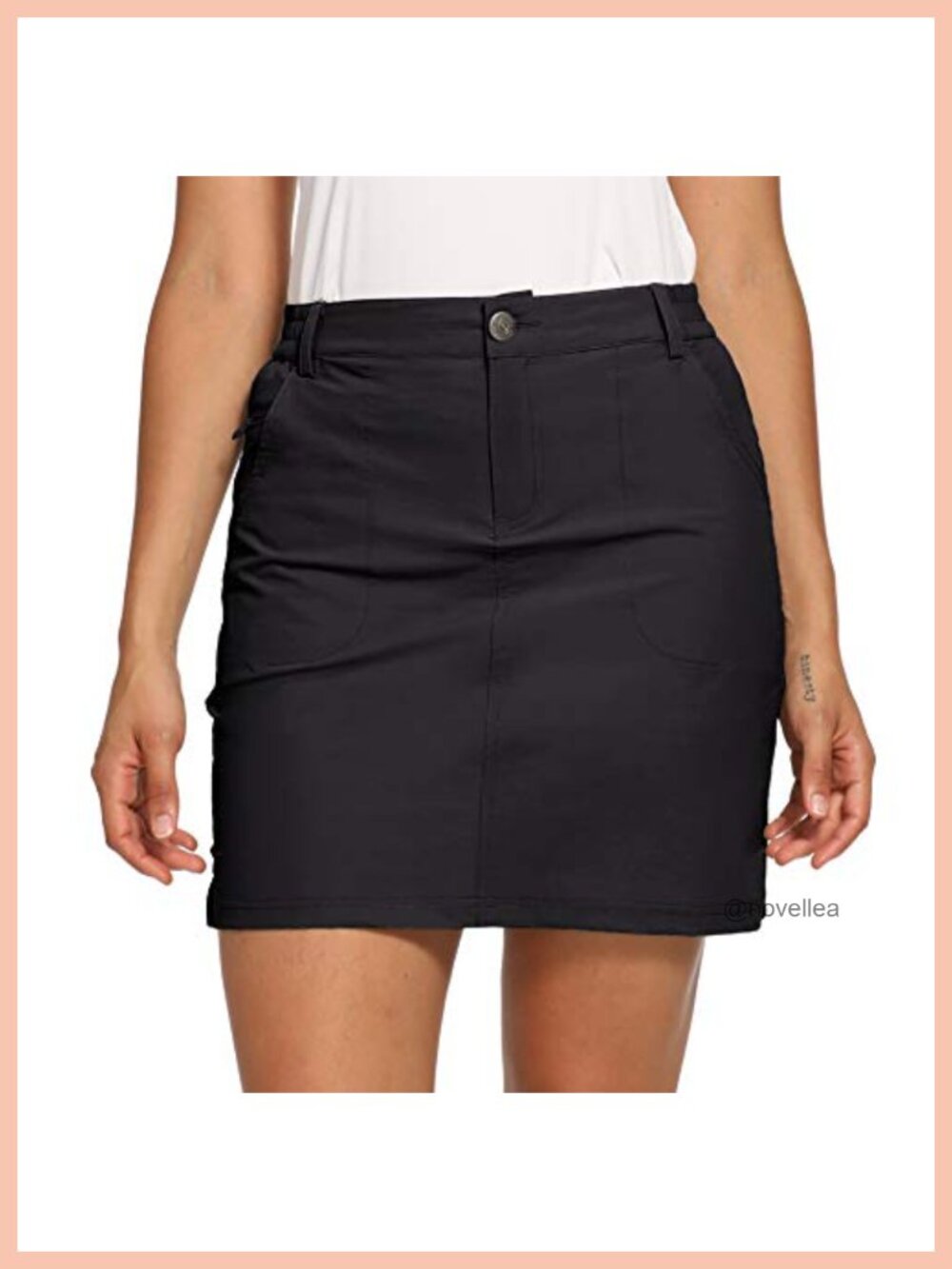 Women's UPF 50+ Golf Skort Built-in Shorts Pockets Active Tennis